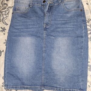 Stylish Blue Denim Kids Skirt